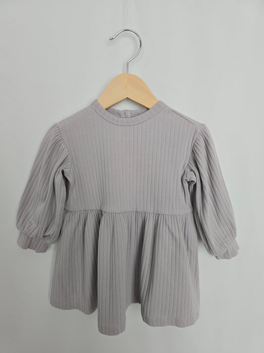 H&M Lilac Ribbed Dress • 9-12 months