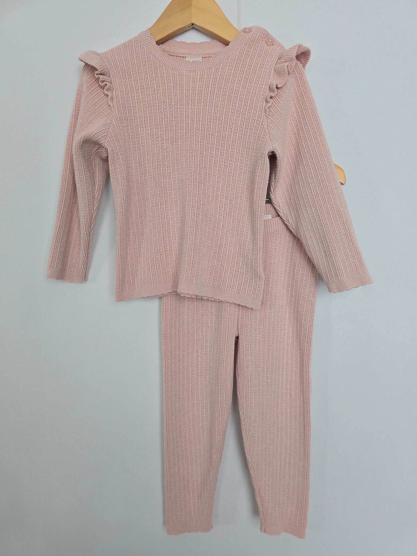 Zara Blush Viscose Knit Set • 18-24 months
