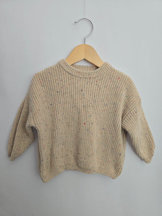 Holde Knit Speckled Sweater • 12-18 months
