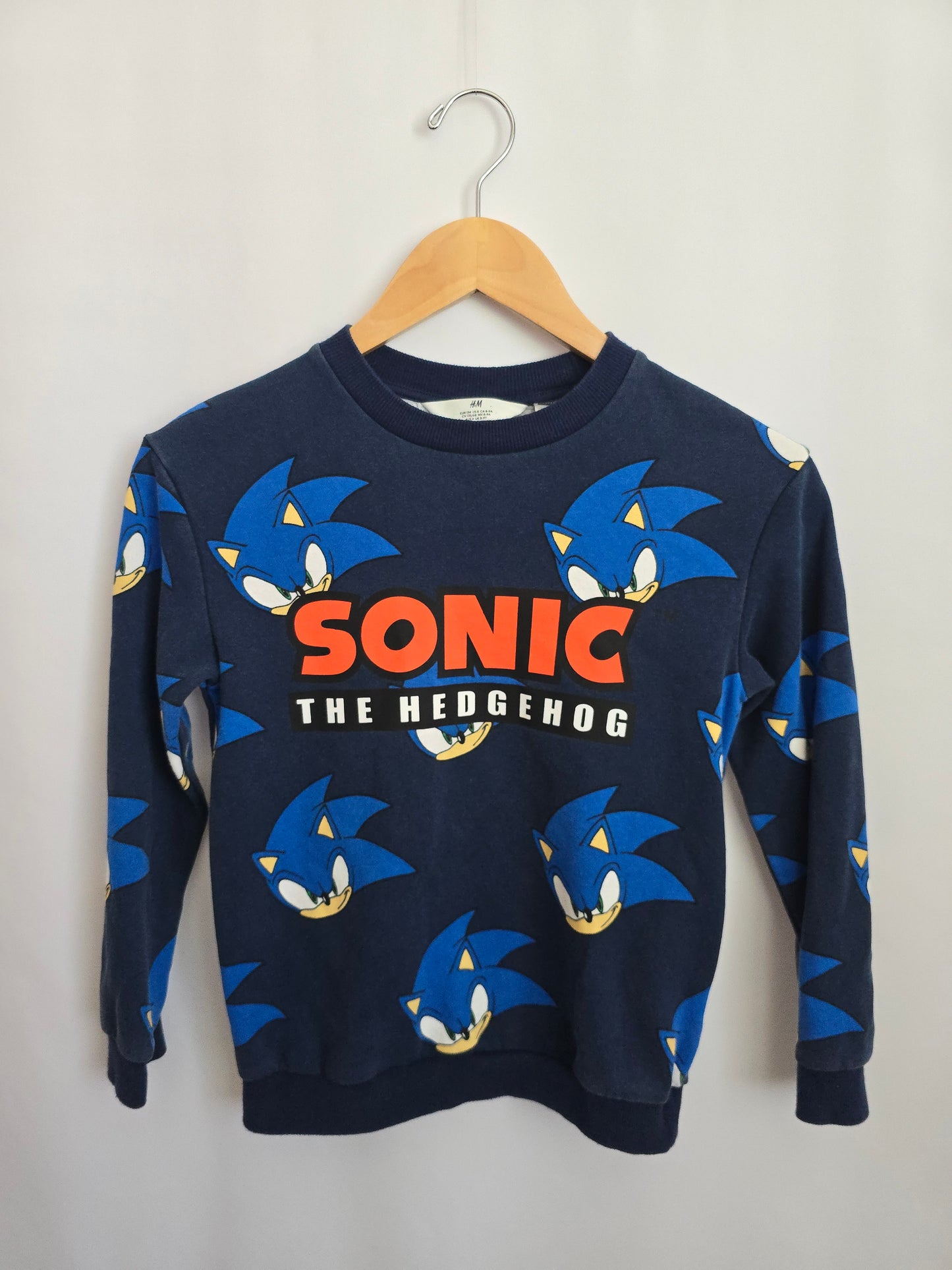H&M Sonic Crewneck • 8-9 years