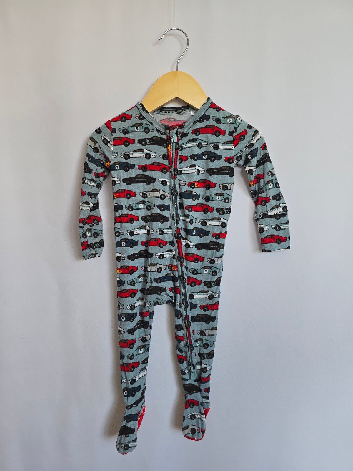 Posh Peanut Cars Zip Footie • 3-6 months