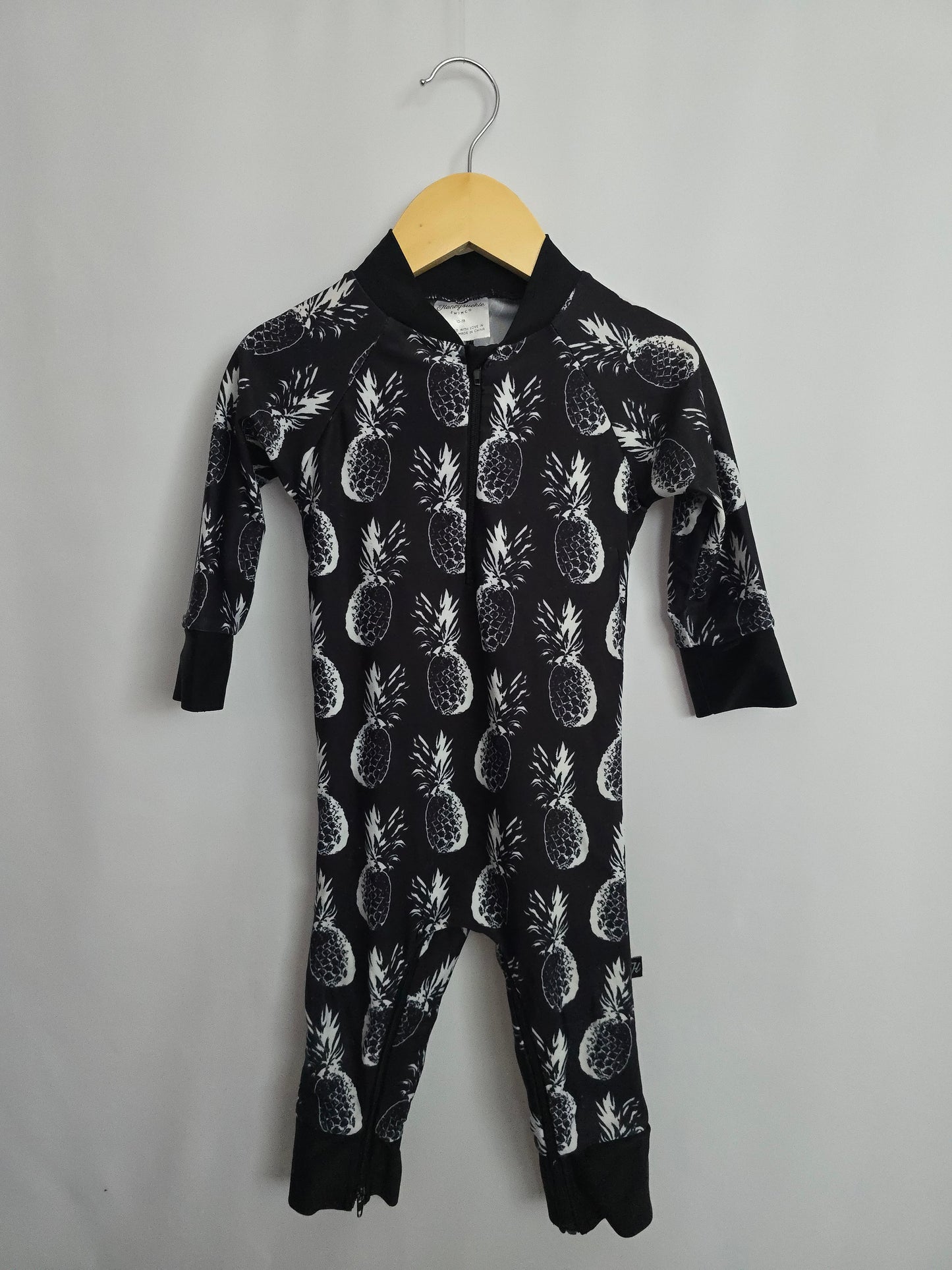 PLAY Honeysuckle Pineapple Sunsuit • 12-18 months