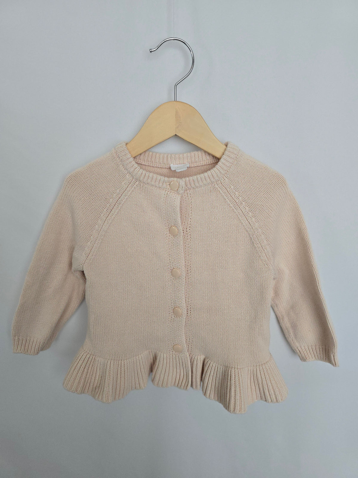 Jamie Kay Apricot Peplum Knit Cardigan • 3 years