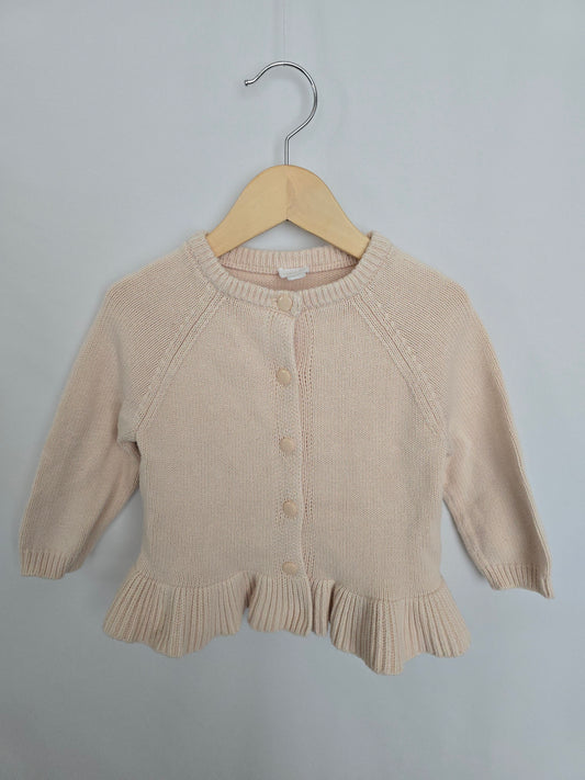 Jamie Kay Apricot Peplum Knit Cardigan • 3 years