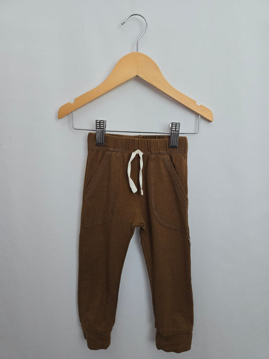 Jax & Lennon Bronze Terry Lounge Pants • 12-18 months