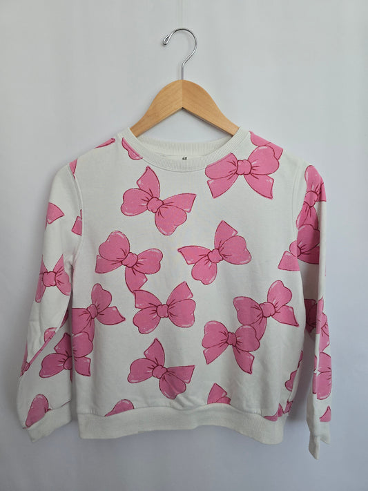 H&M Bows Crewneck • 8-10 years