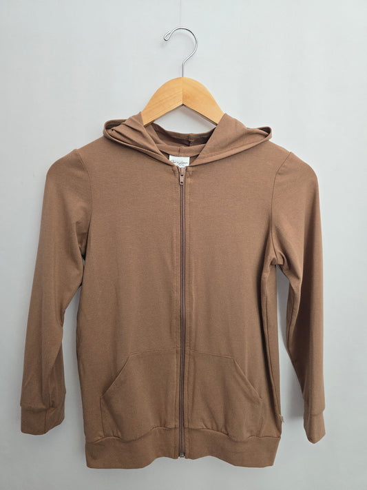 Jax & Lennon Raw Umber Zip Hoodie • Youth Medium 8-9 years