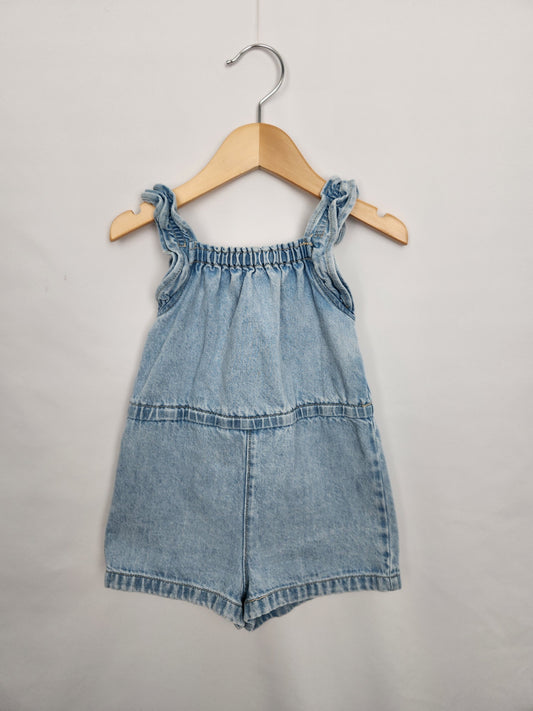 Zara Denim Romper • 18 months