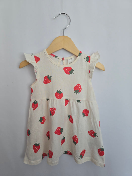H&M Strawberries Dress • 6-9 months
