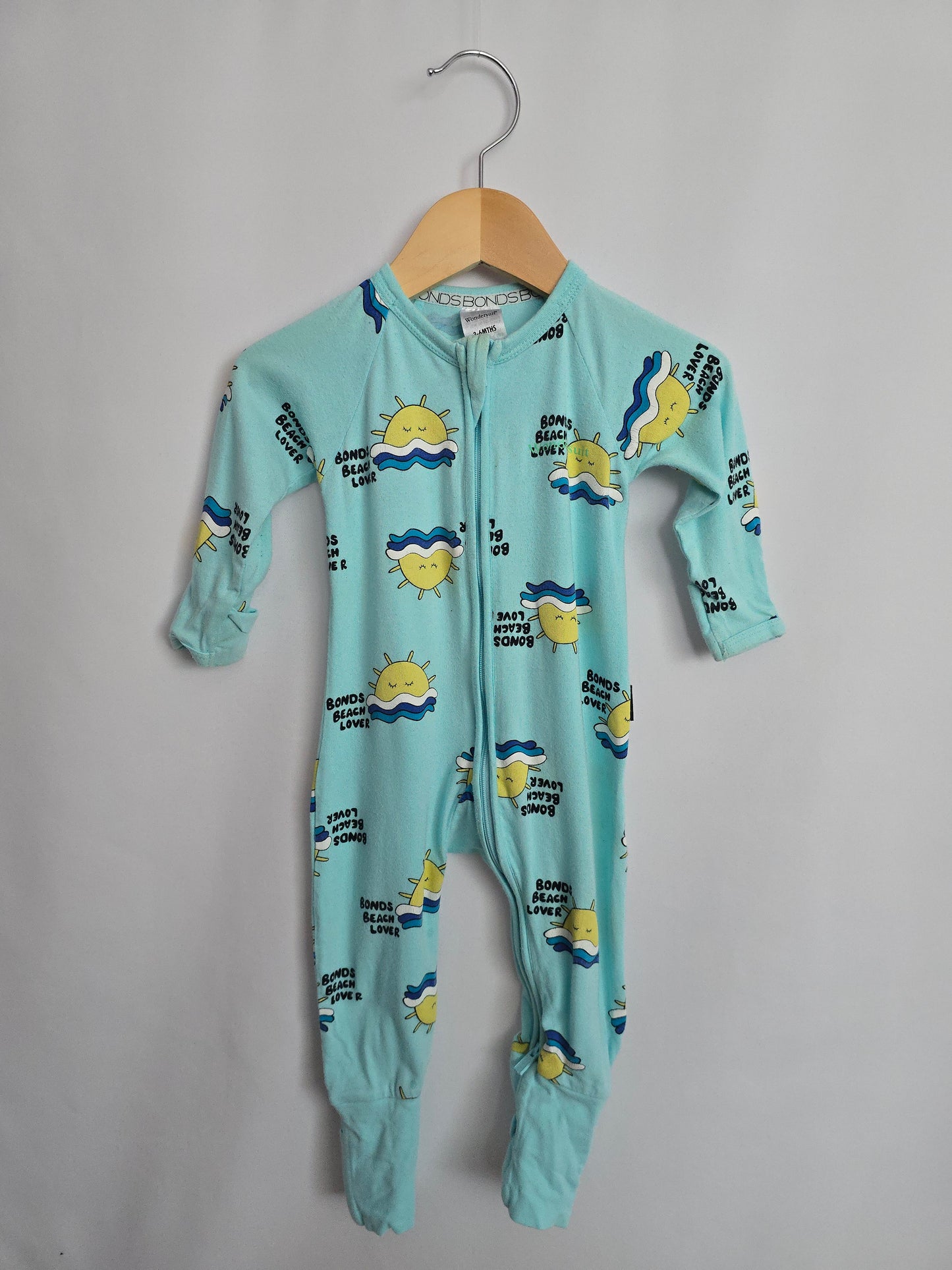 PLAY Bonds Wondersuit Light Blue Bonds Beach Lover • 3-6 months