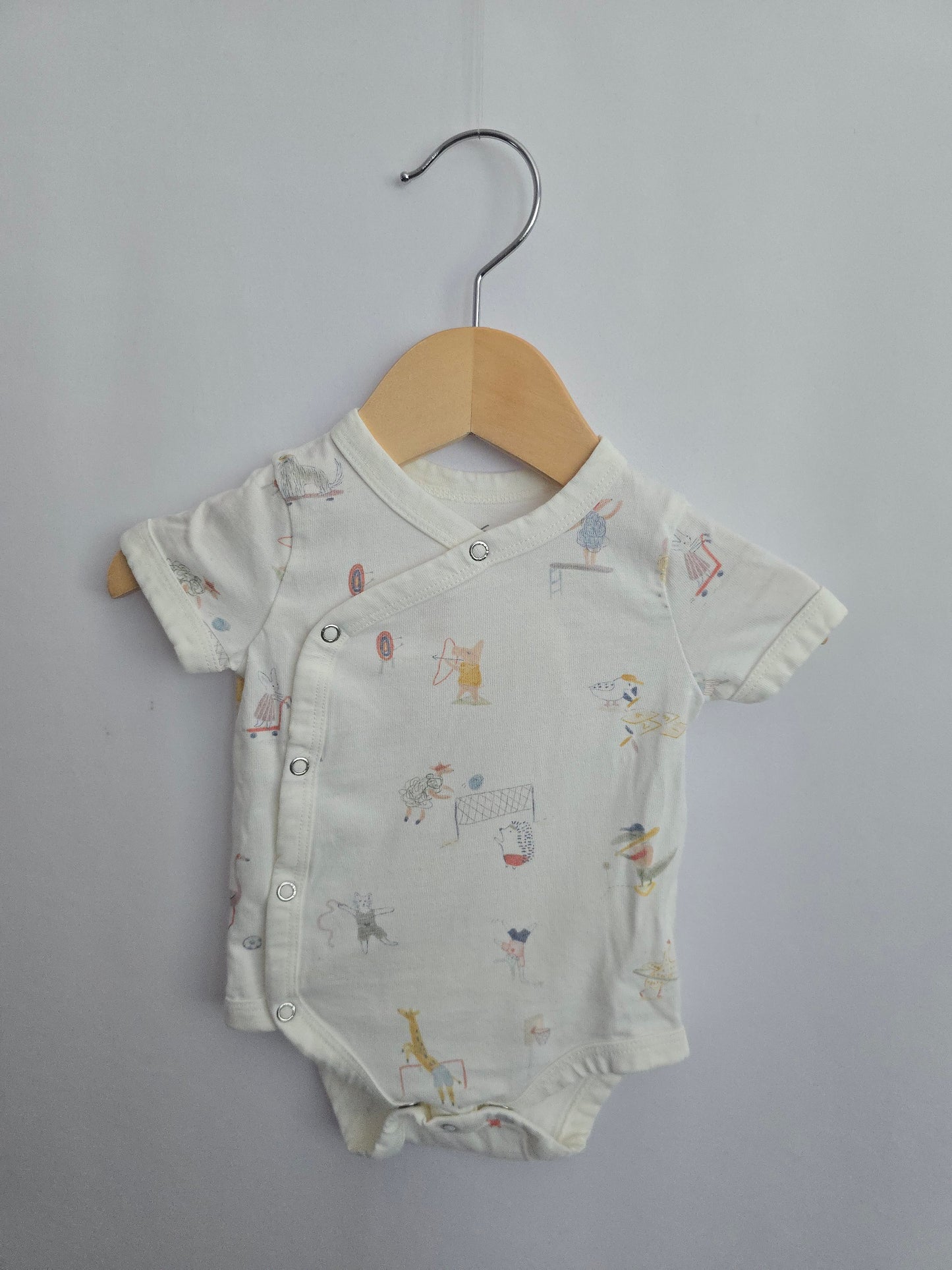 Pehr Animal Acrobatics Bodysuit • 0-3 months