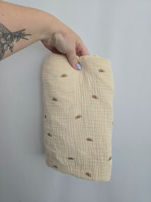 Blissful Diary Sunrise Crib Sheet