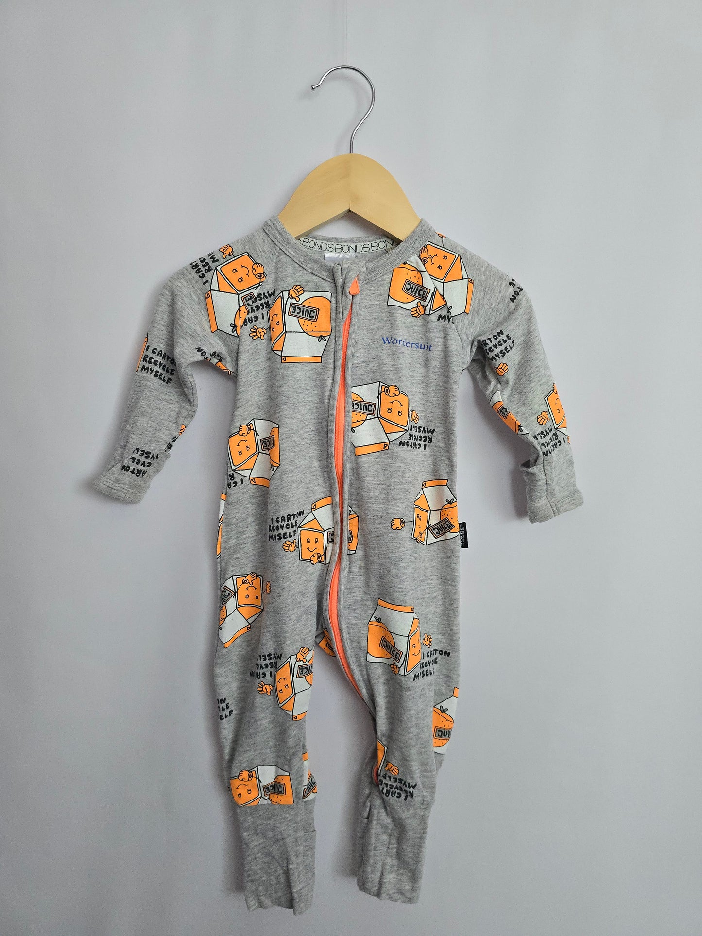 PLAY Bonds Wondersuit Grey Juicebox • 3-6 months