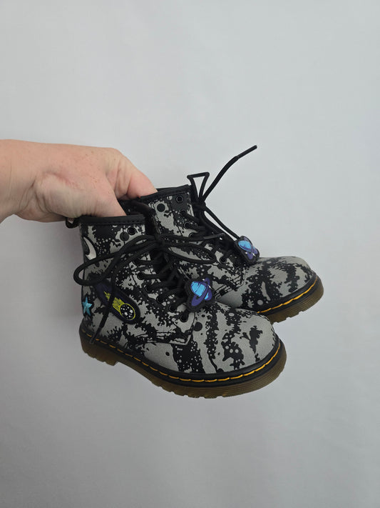 Doc Martens Toddler 1460 Space Reflective Lace Up Boots • 8C