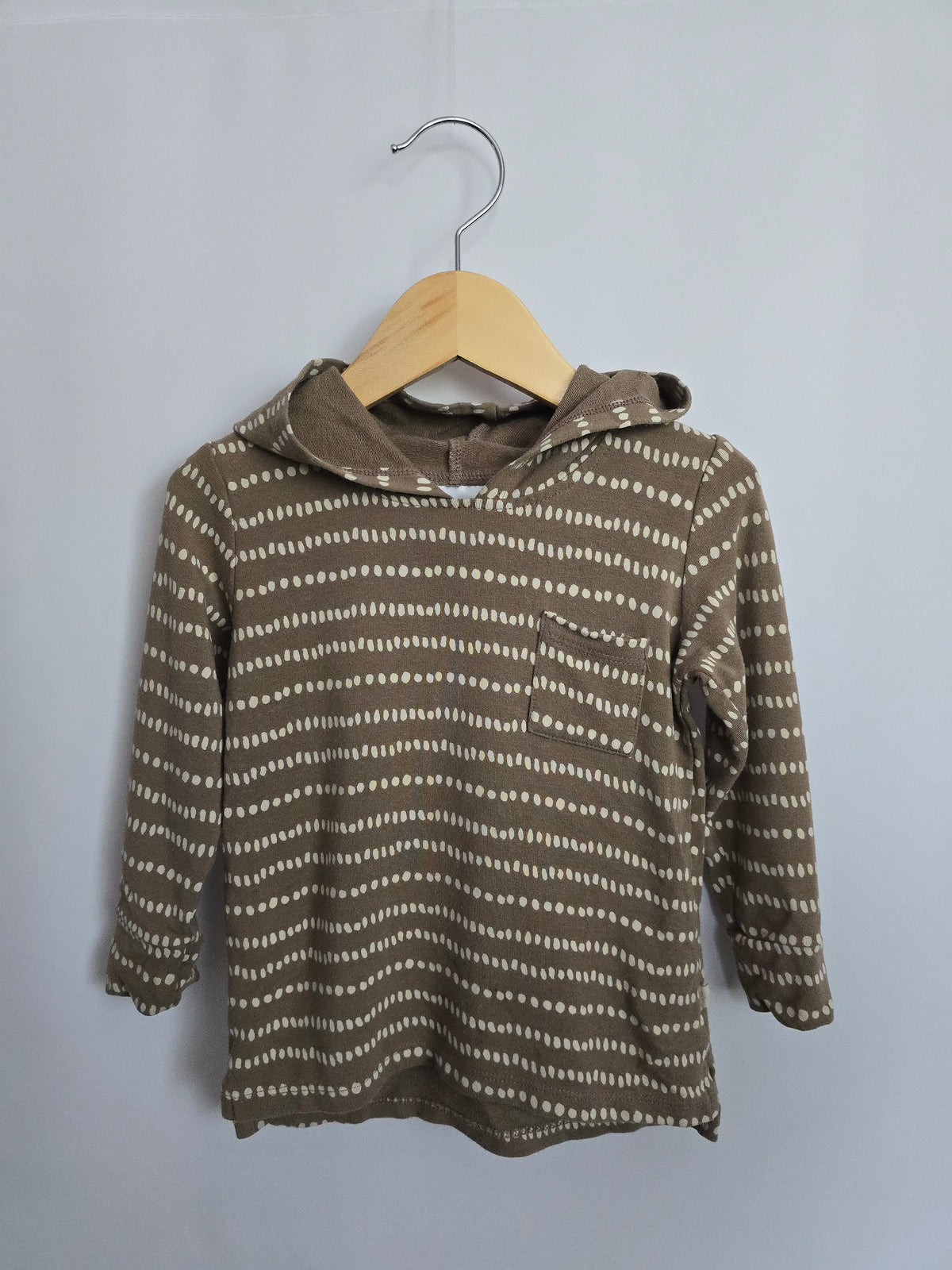 Jax & Lennon Dotted Lined Pocket Hoodie • 12-18 months