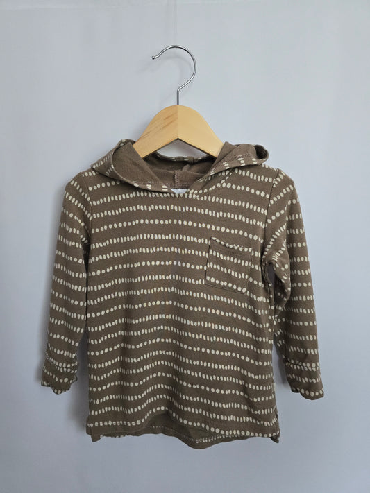 Jax & Lennon Dotted Lined Pocket Hoodie • 12-18 months