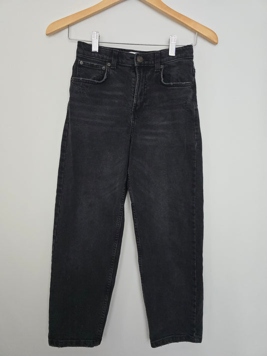 Zara Charcoal Loose Fit Jeans • 9-10 years