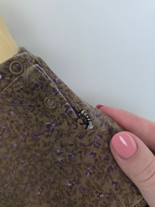 Wheat Fall Floral Viscose Dress *flaw* • 3 months