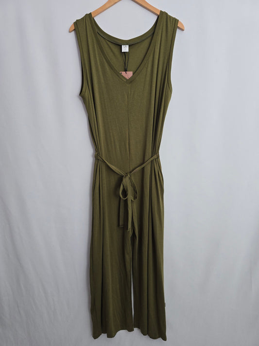 NEW Dwelling Apparel Olive Tank Jumper With Removable Belt • XX-Large