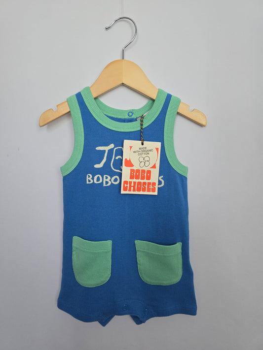 NEW Bobo Choses Joy Ribbed Shortie Romper • 6 months