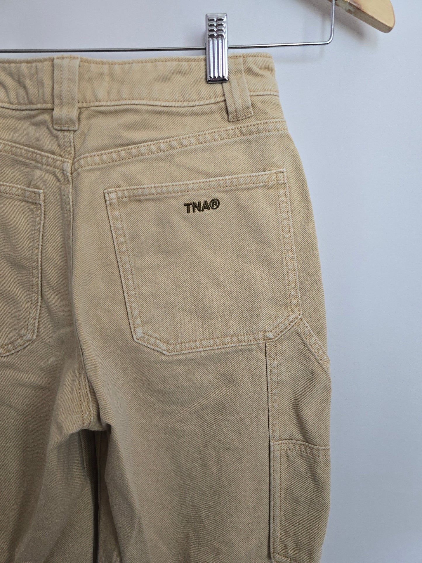 TNA Beige Cargo Denim • X-Small 00