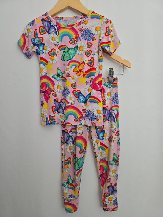 Posh Peanut Pink Over The Rainbow Pajama Set • 3 years