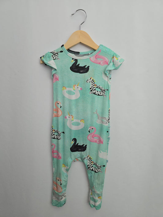 PLAY Posh Peanut Pool Floaties Romper • 12-18 months