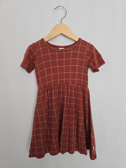 Little & Lively Brick Twirl Dress • 3-4 years