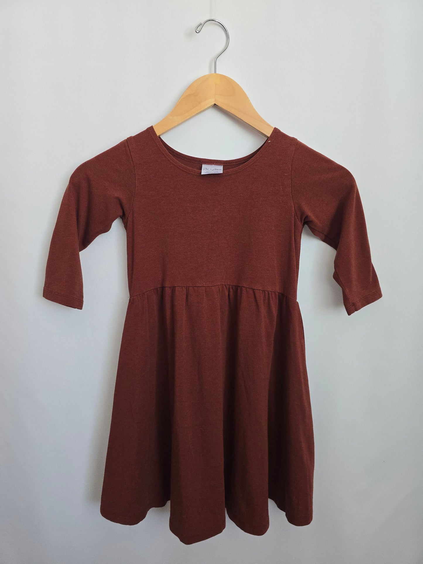 Jax & Lennon Cranberry Twirl Dress • Youth Small 6-7 years