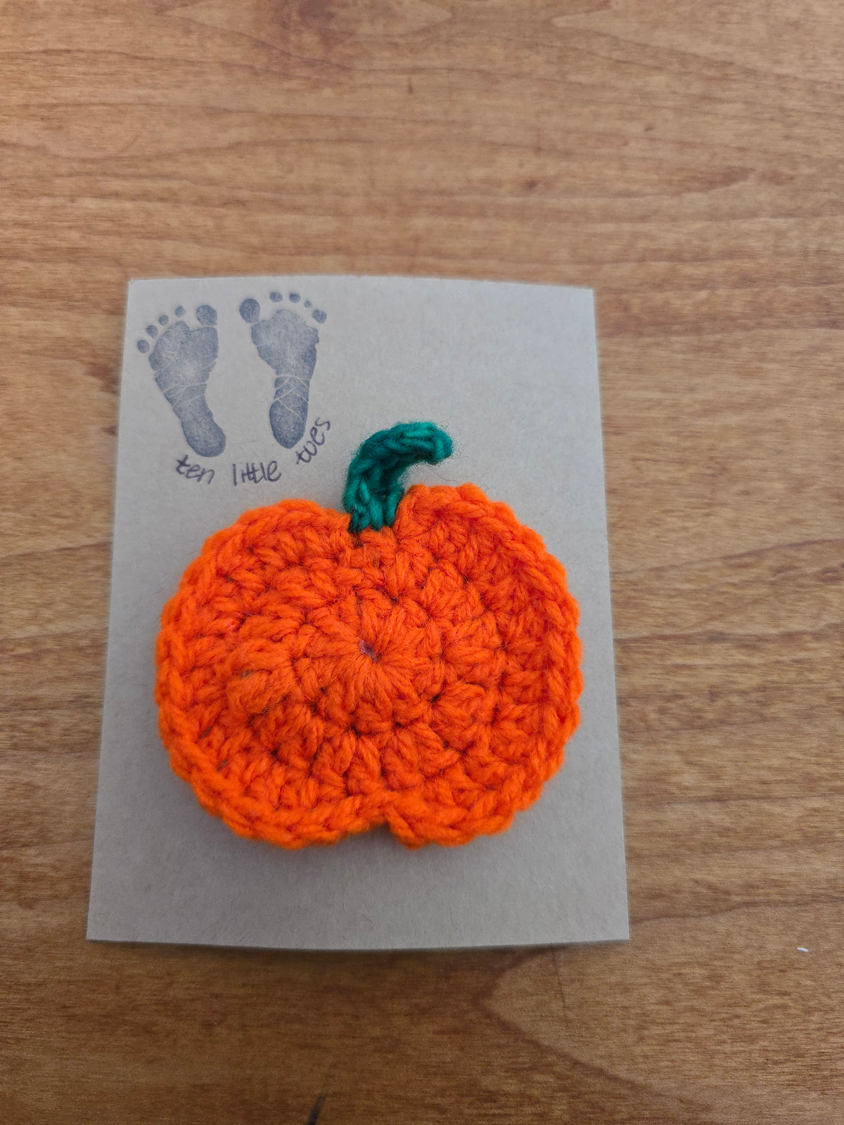 Large Bright Pumpkin Hairclip