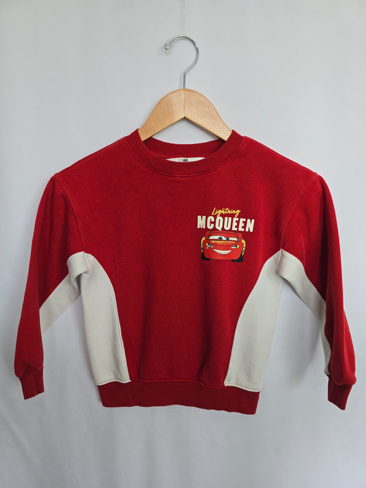 H&M Lightening McQueen Crewneck • 6-7 years