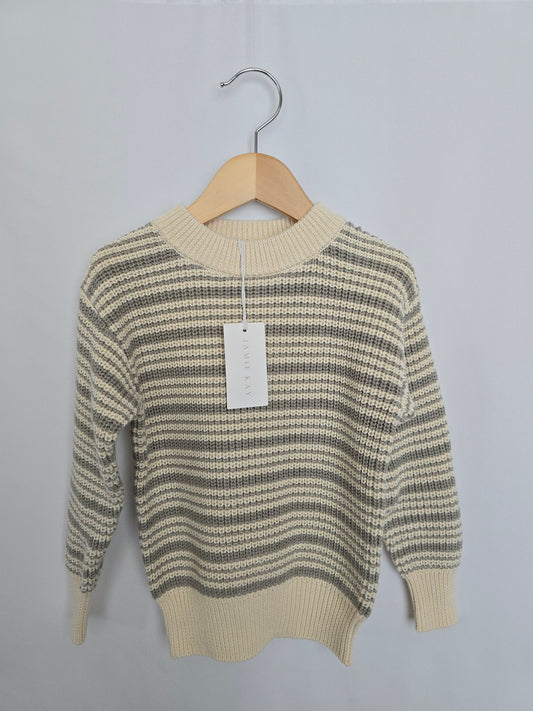 NEW Jamie Kay Sage Stripe Knit Sweater • 3 years