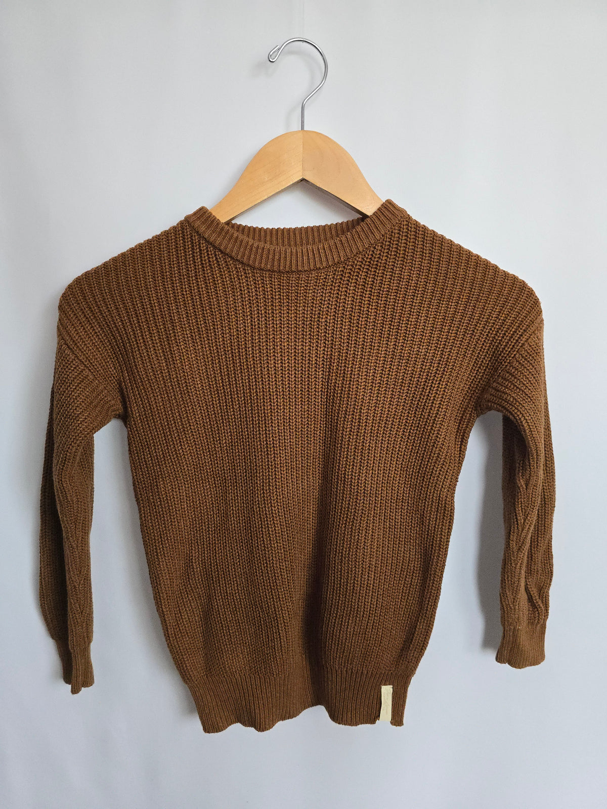 Jax & Lennon Chestnut Knit Sweater • 4-6 years