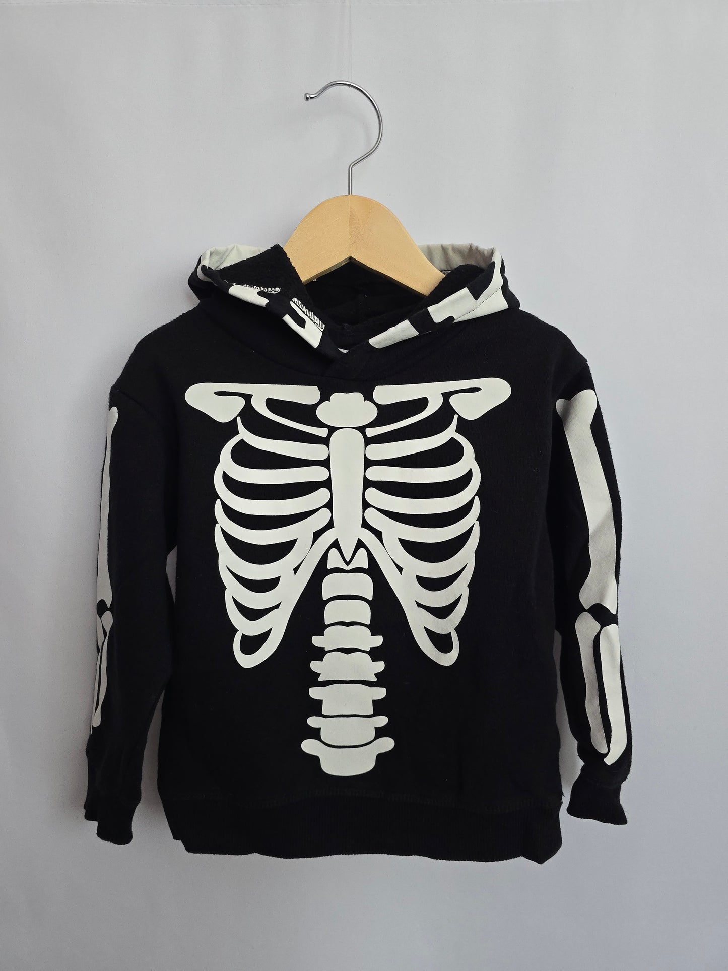 H&M Skeleton Hoodie • 2-4 years