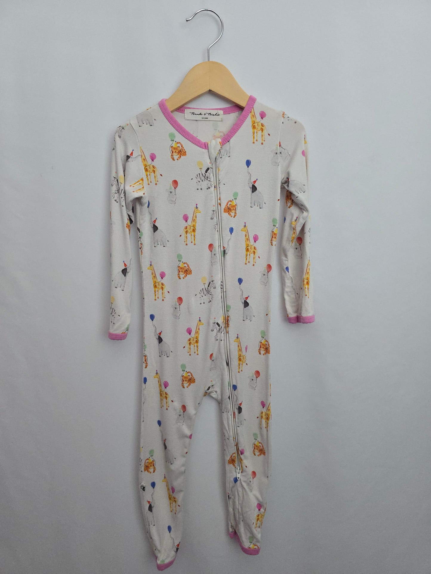 PLAY Bambi & Birdie Balloon Animals Zip Romper • 18-24 months