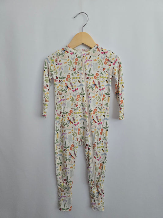 Roobear Garden Friends Zip Romper • 12-18 months