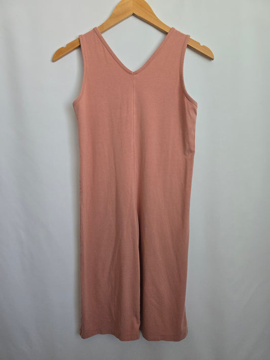 Jax & Lennon Rosedust Relaxed Crop Romper • Youth Medium 8-9 years