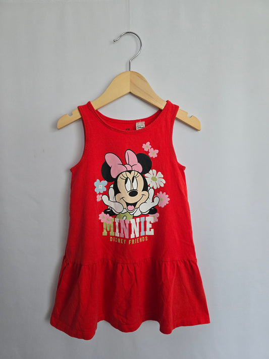 H&M Red Minnie Dress • 2-4 years