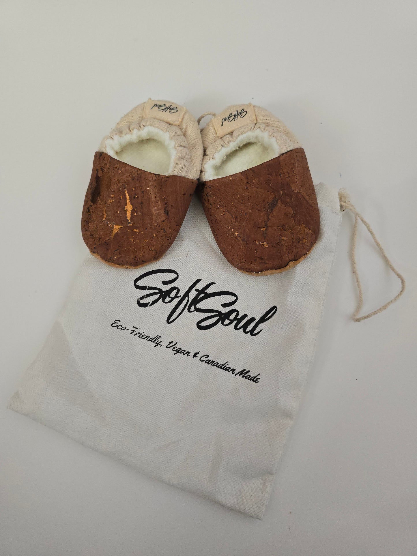 NEW Soft Soul Cork Fleece Lined Soft Sole Shoes • 1C