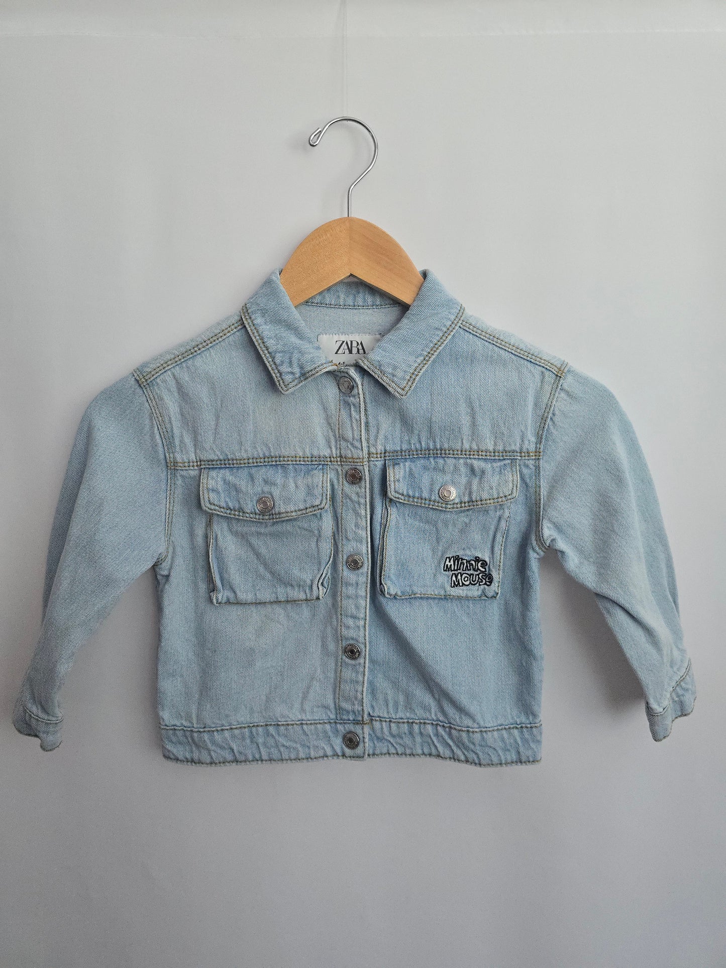 Zara Minnie Denim Jacket • 4-5 years