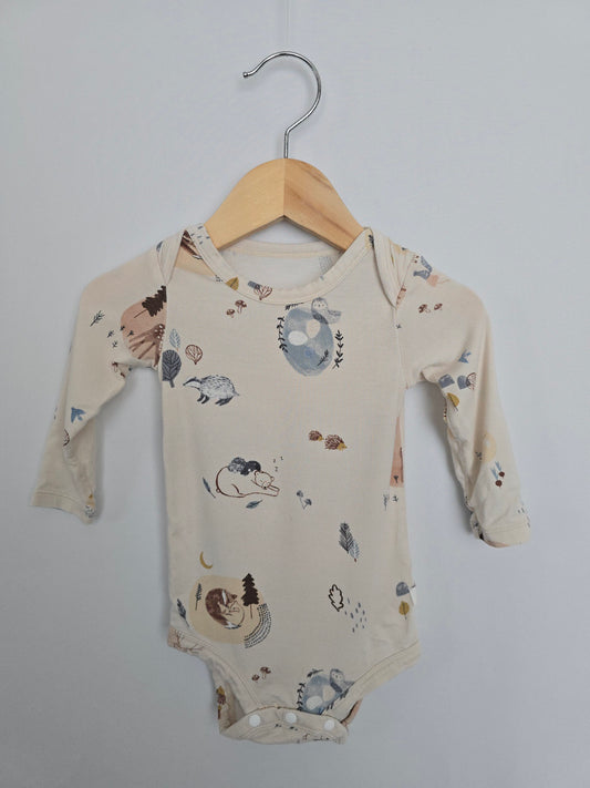 Loulou Lollipop Woodland Tencel Bodysuit • 0-3 months