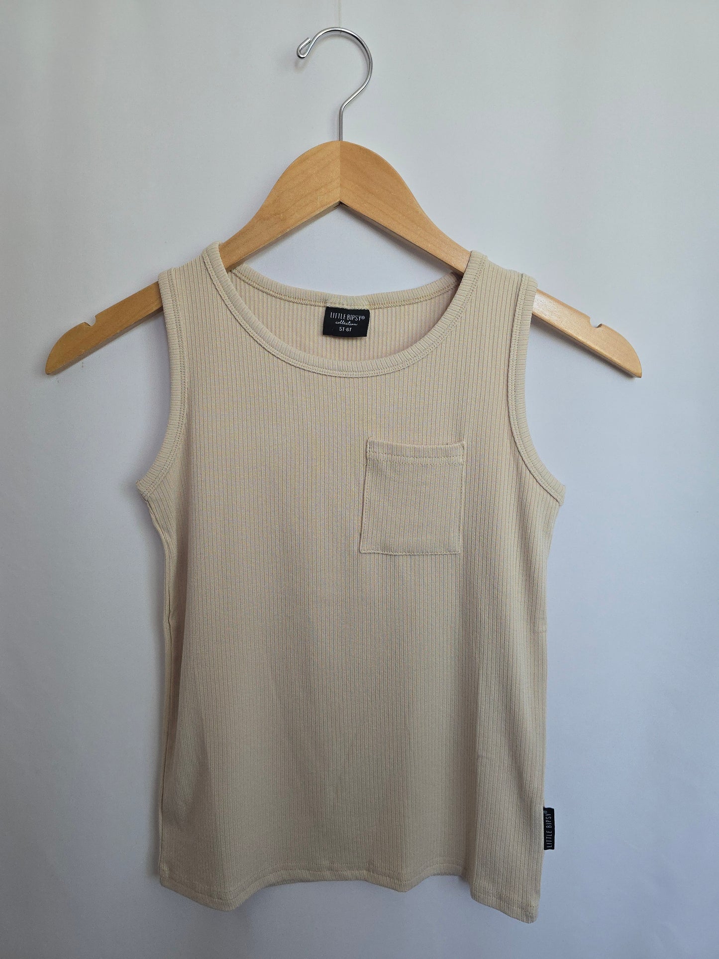 Little Bipsy Dune Ribbed Tank • 2-3 years