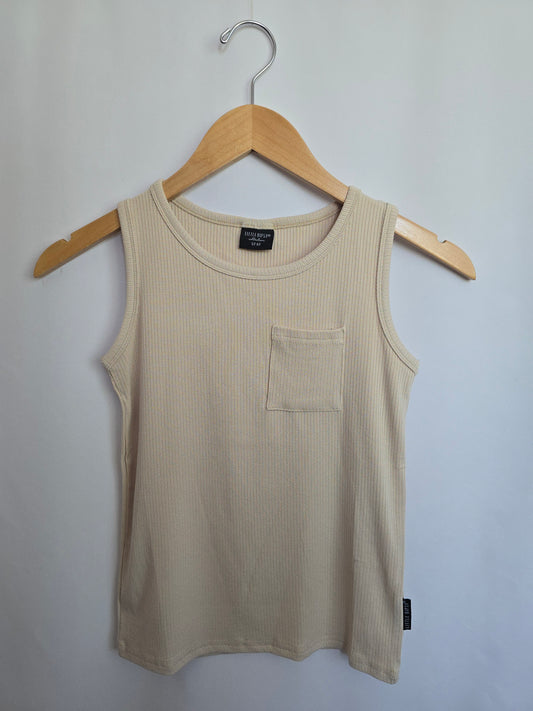 Little Bipsy Dune Ribbed Tank • 2-3 years