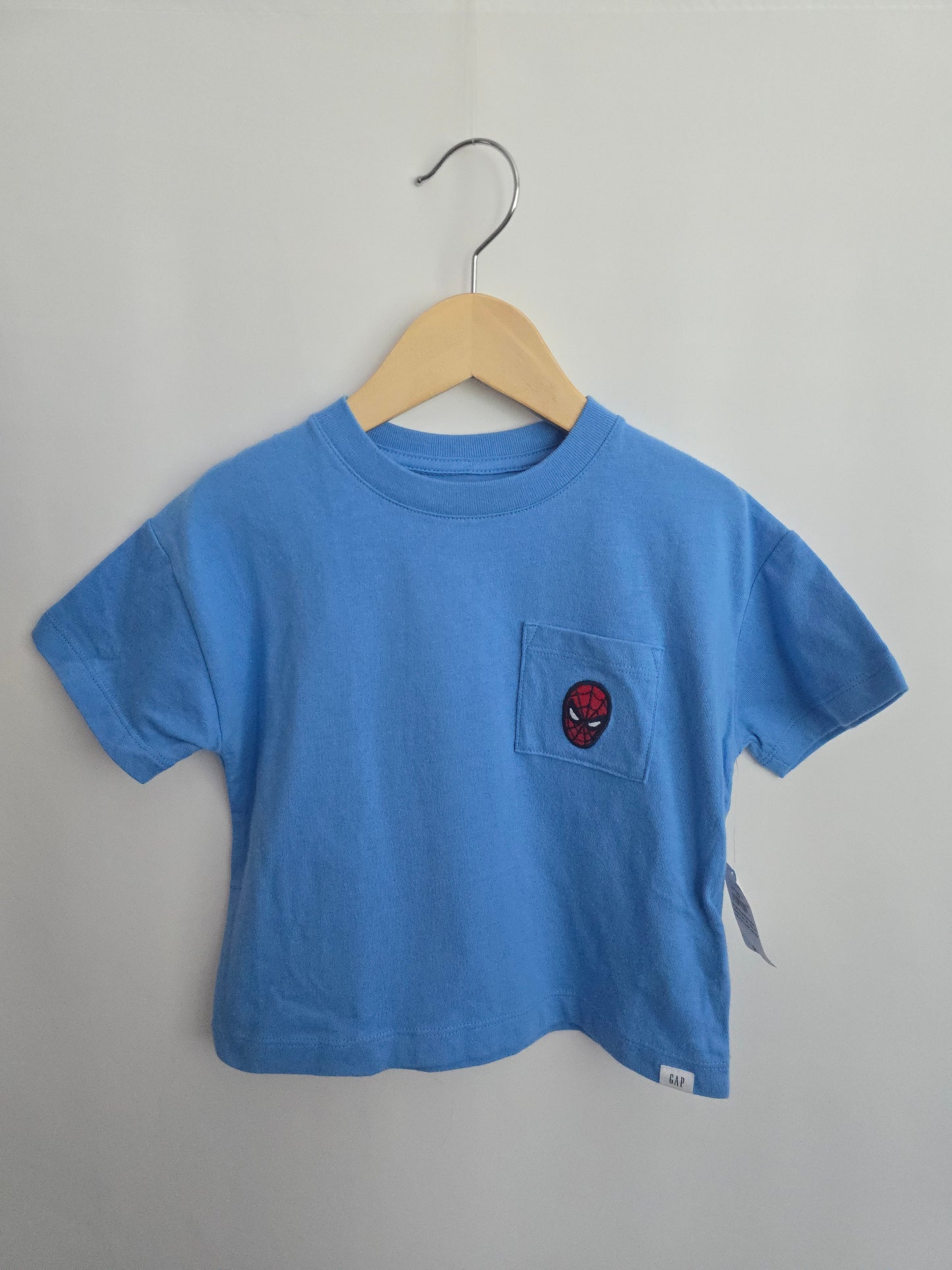 NEW Gap Marvel Blue Spiderman Tee • 18-24 months