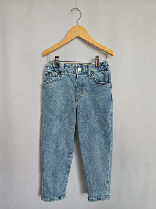 H&M Loose Fit Denim • 3-4 years