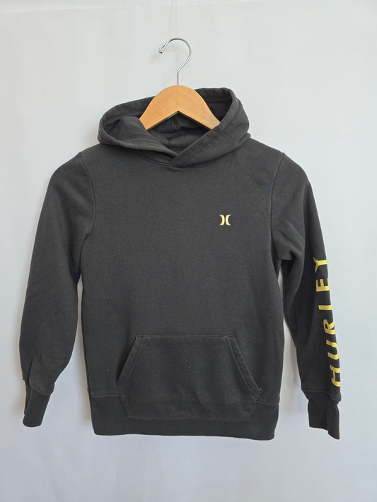 Hurley Charcoal Graphic Hoodie • 7-8 years