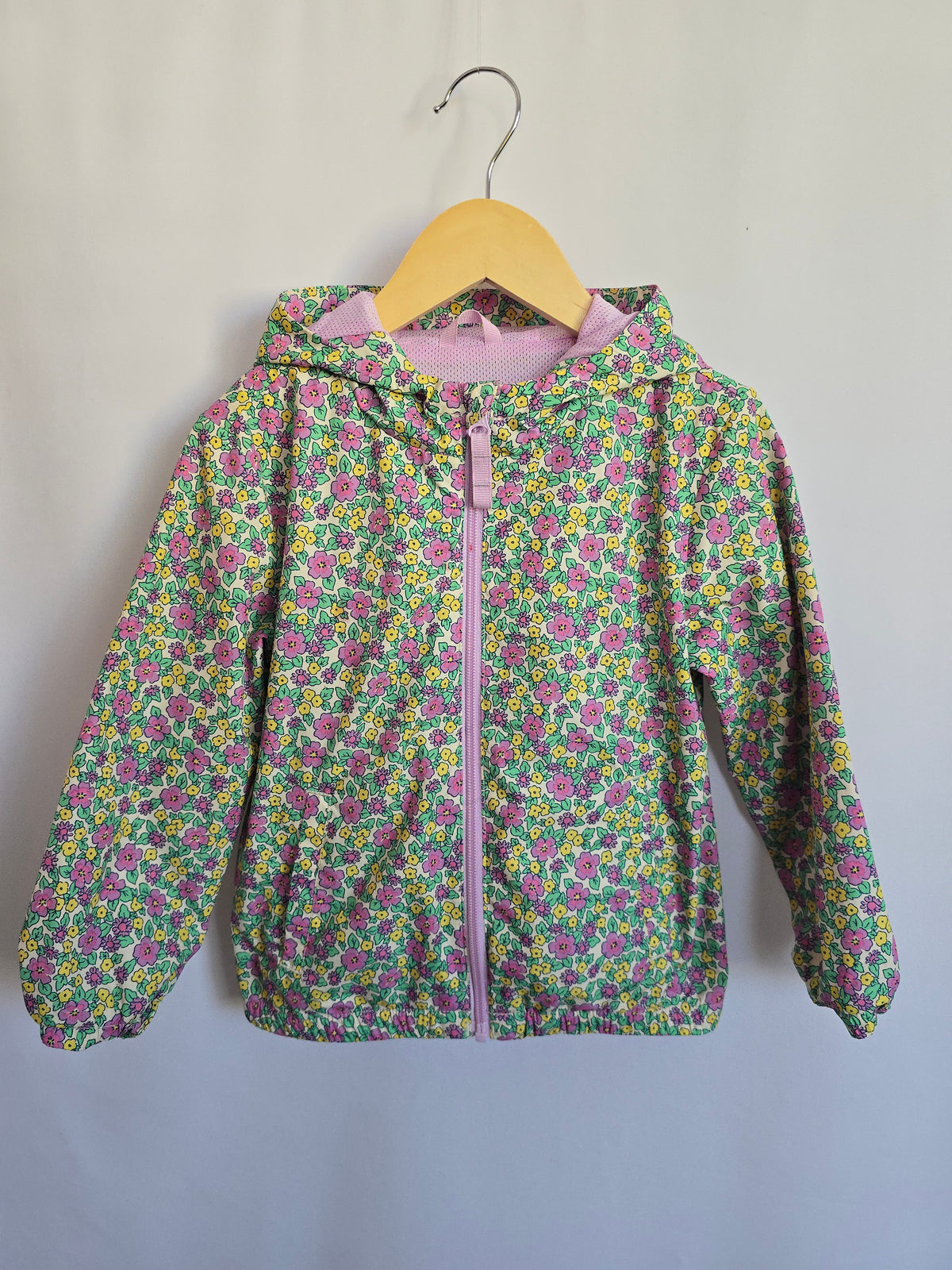Cat & Jack Floral Windbreaker • 4 years