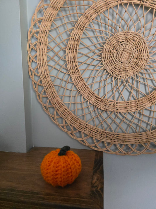 Small Crochet Pumpkin  • Pumpkin Patch Orange