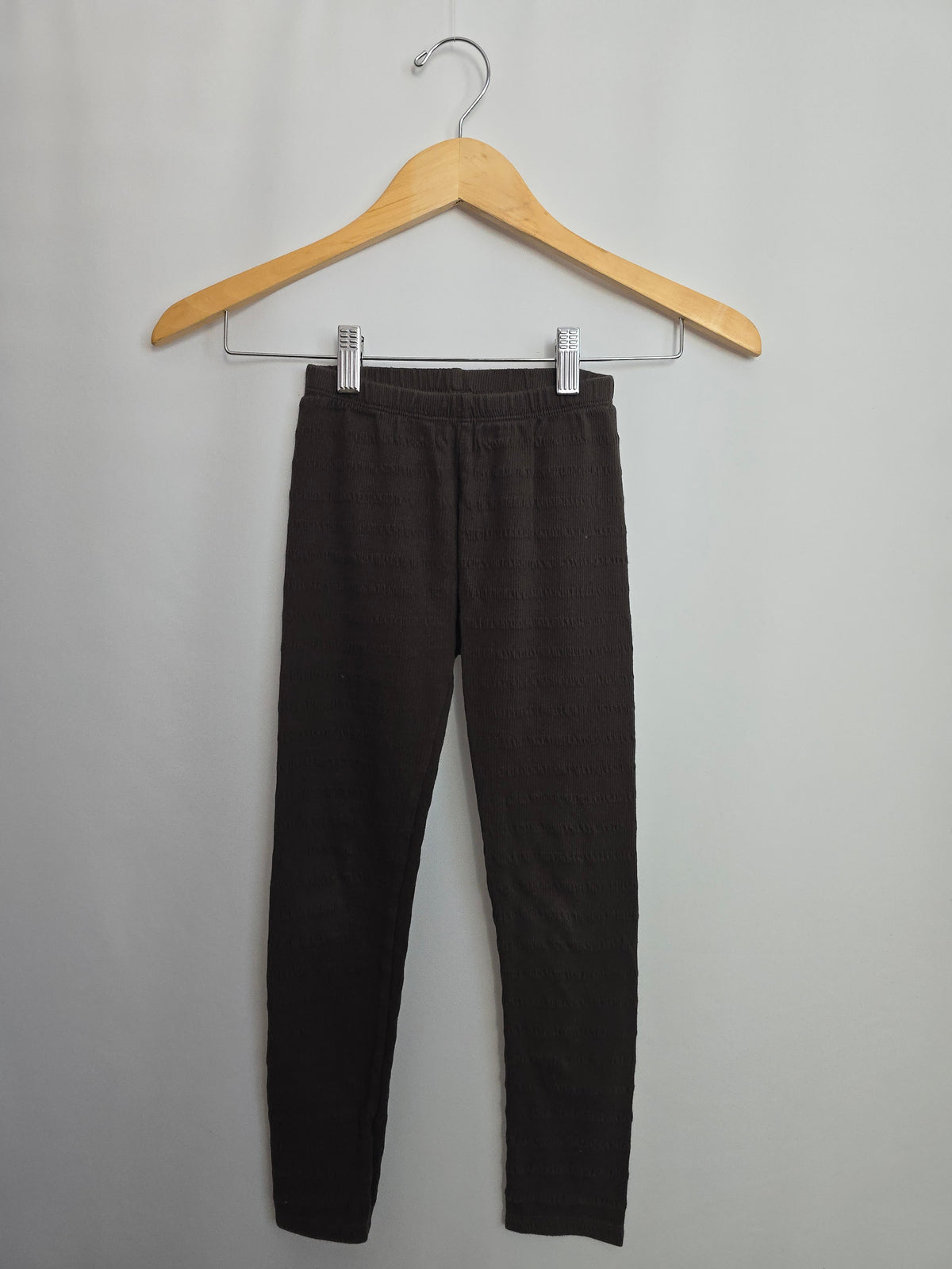 Rylee + Cru Dark Olive Ribbed Leggings • 8-9 years