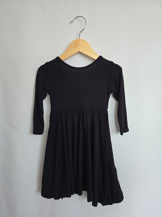 Kyte Black Twirl Dress • 18-24 months